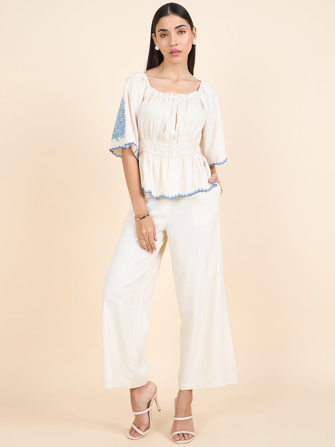 Gipsy Stylish Women Co-ord set Natural Collection.