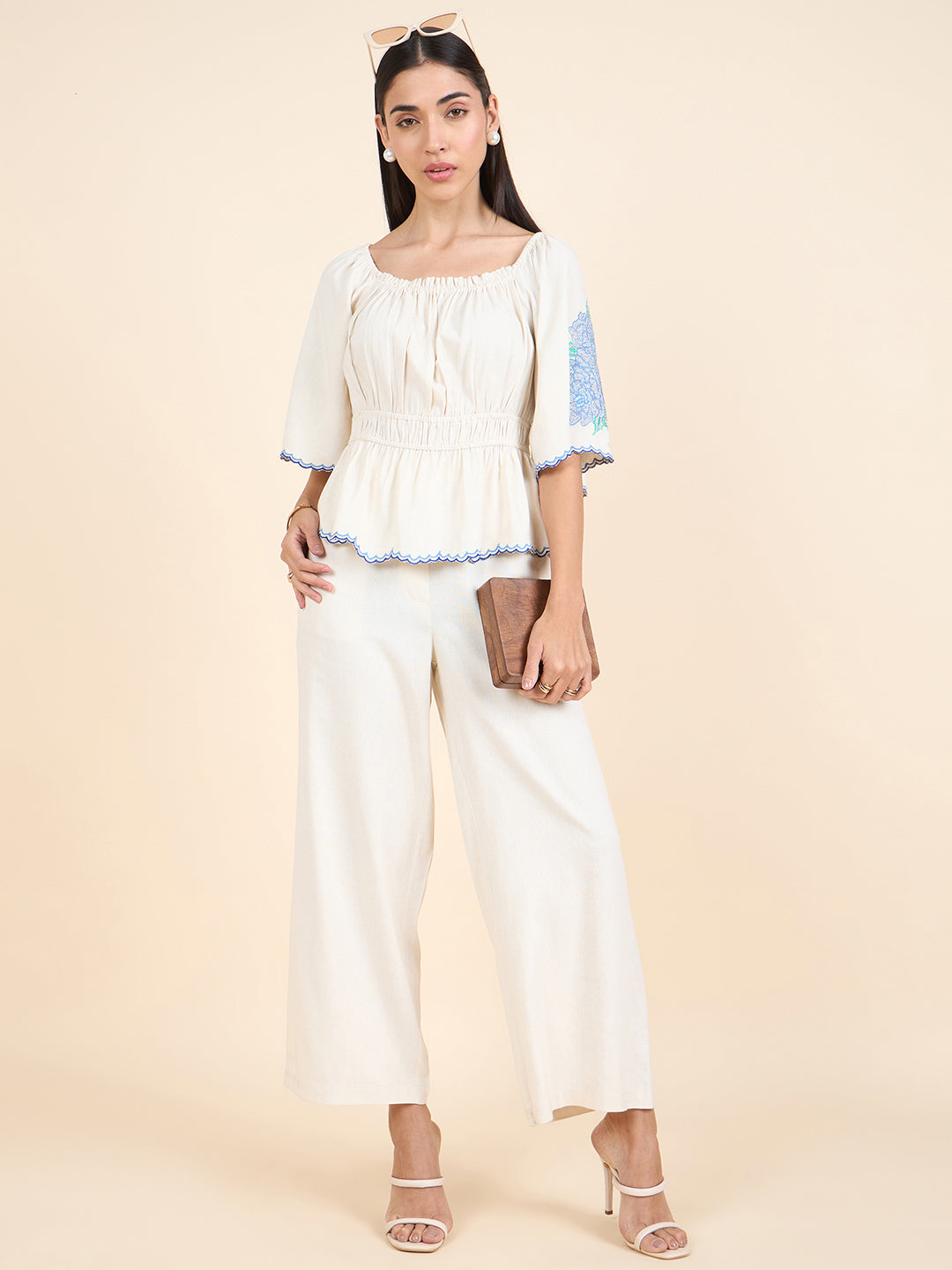 Gipsy Stylish Women Co-ord set Natural Collection.