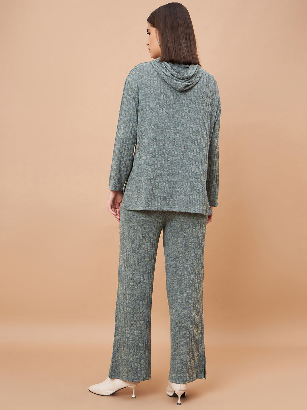 Olive 2-Piece Co-Ord Regular Fit Winter Set For Gipsy Women Stylish & Cozy Winter Collection
