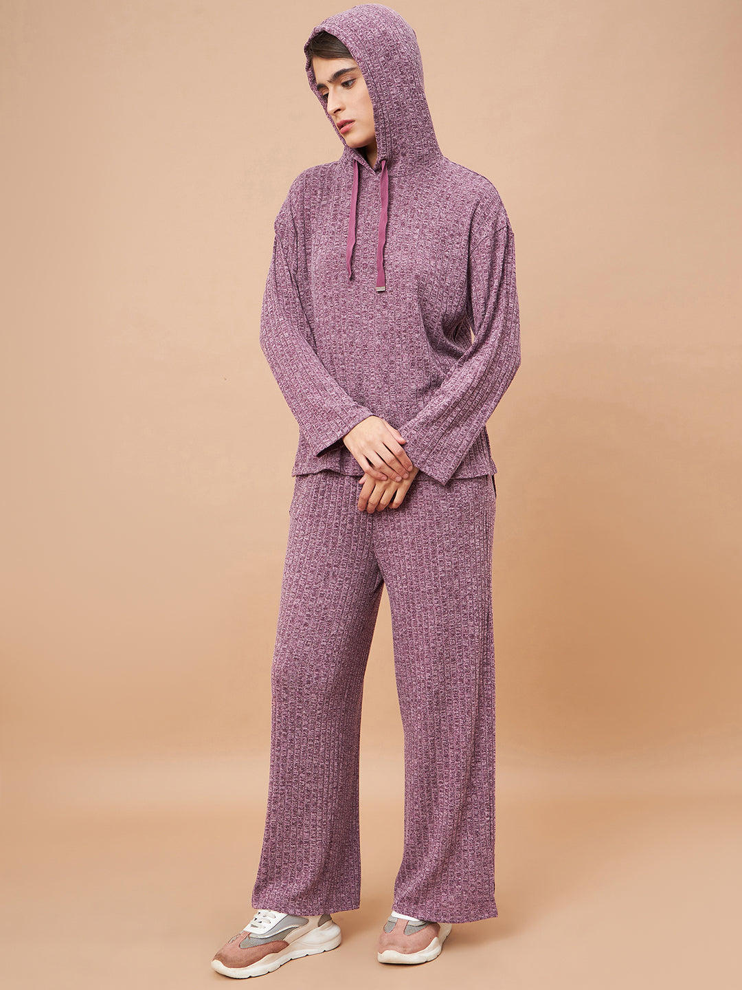 Wine 2-Piece Co-Ord Regular Fit Winter Set For Gipsy Women Stylish & Cozy Winter Collection