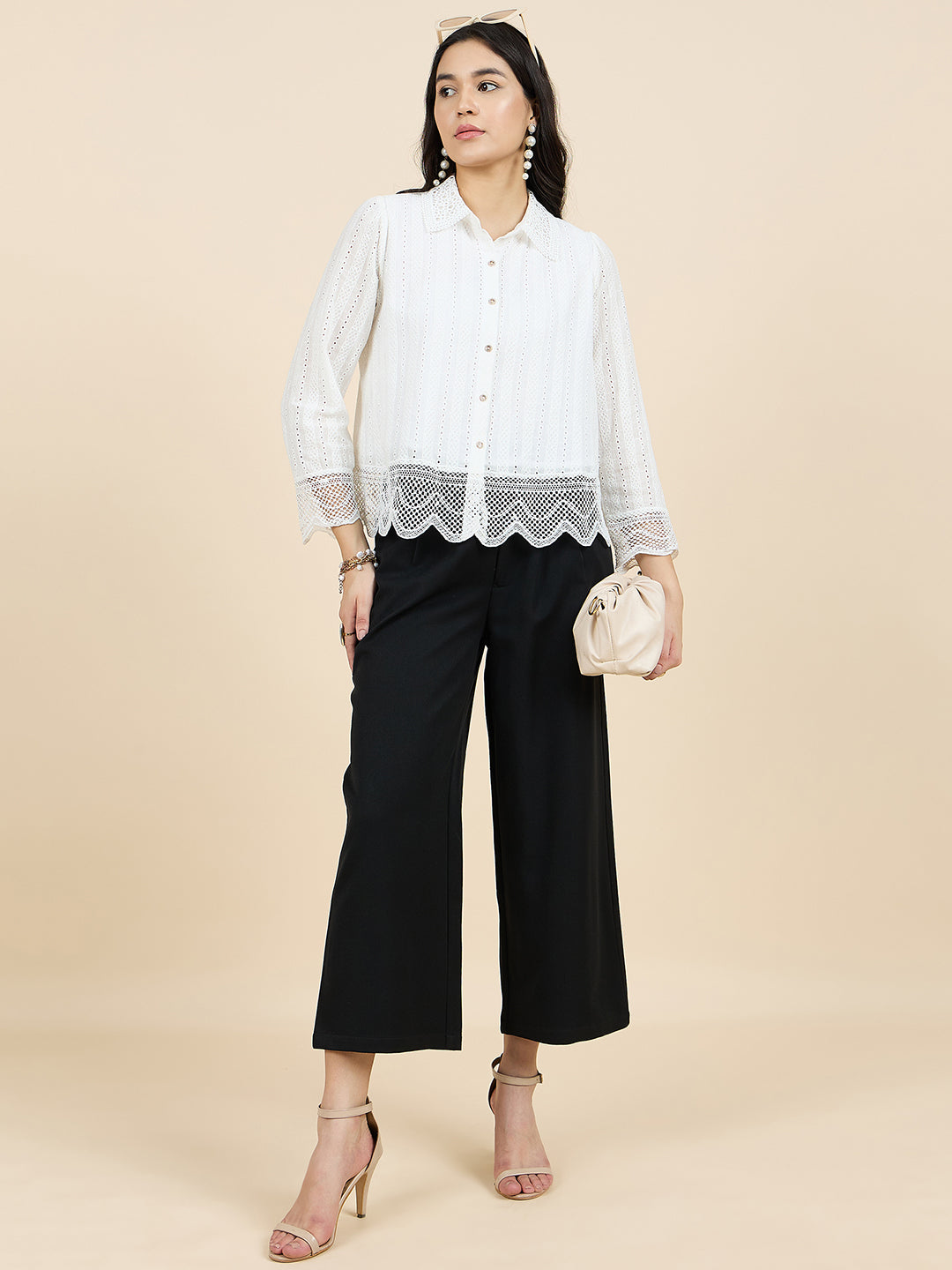 Gipsy Woman Bottom Wear Pant Regular Fit Cotton Black