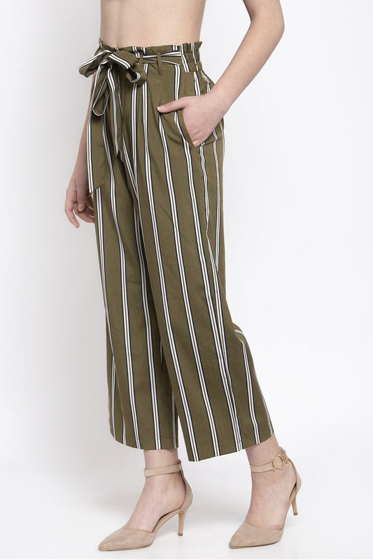 Gipsy Women Olive Casual Pant