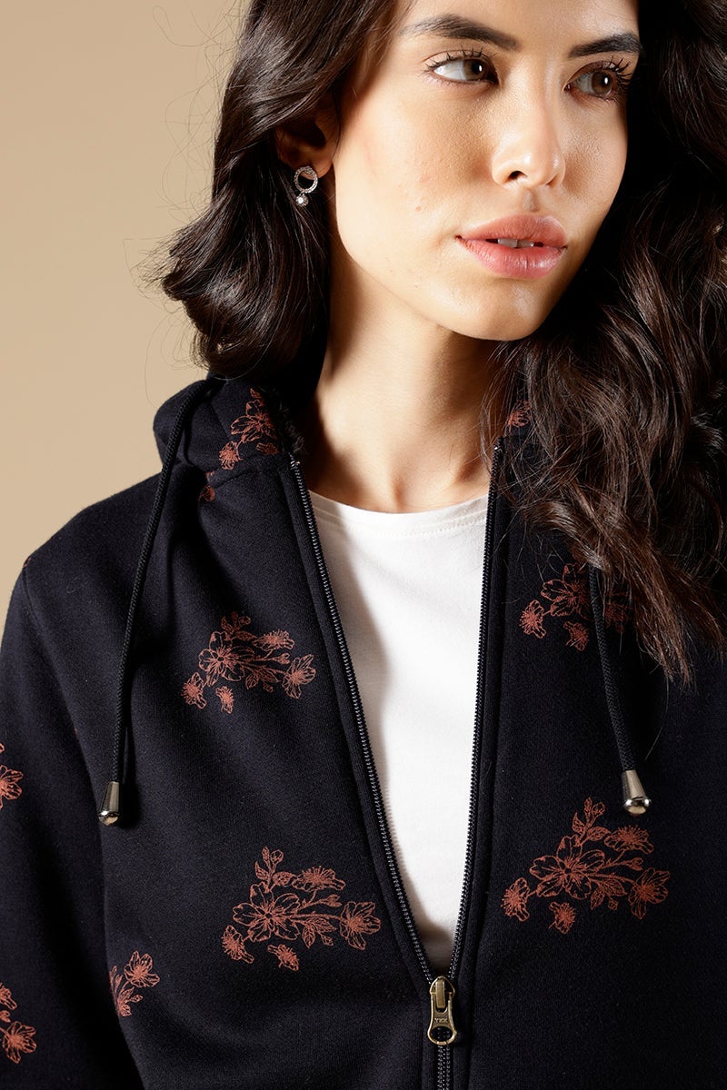 French Navy Regular Fit Cotton/Poly Sweat Shirt