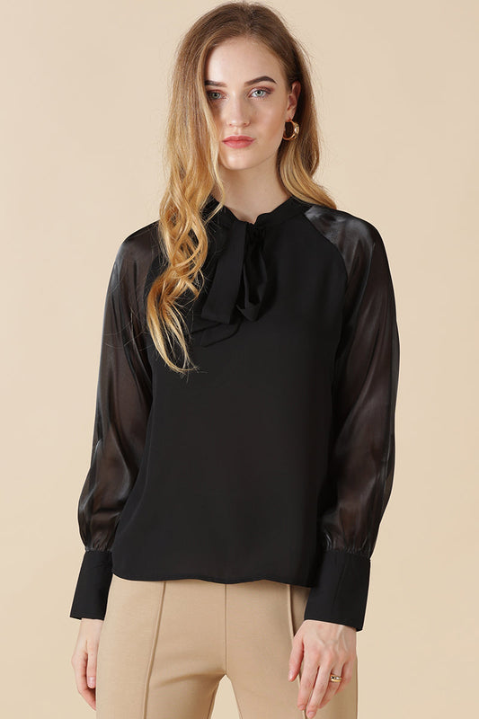 Gipsy Black Georgette Blouse