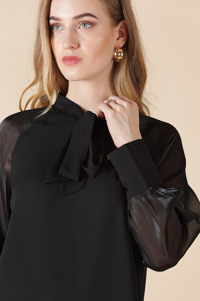 Gipsy Black Georgette Blouse