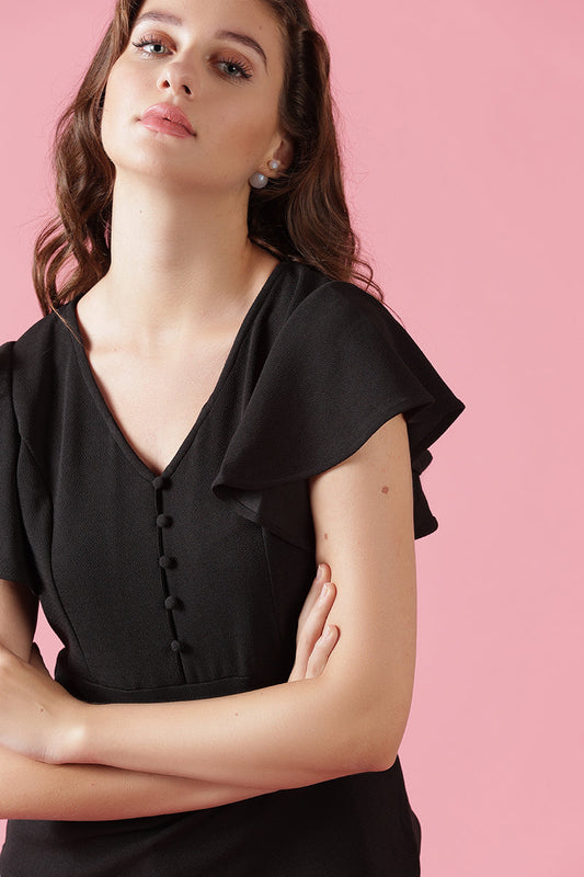Gipsy Black Knit Blouse