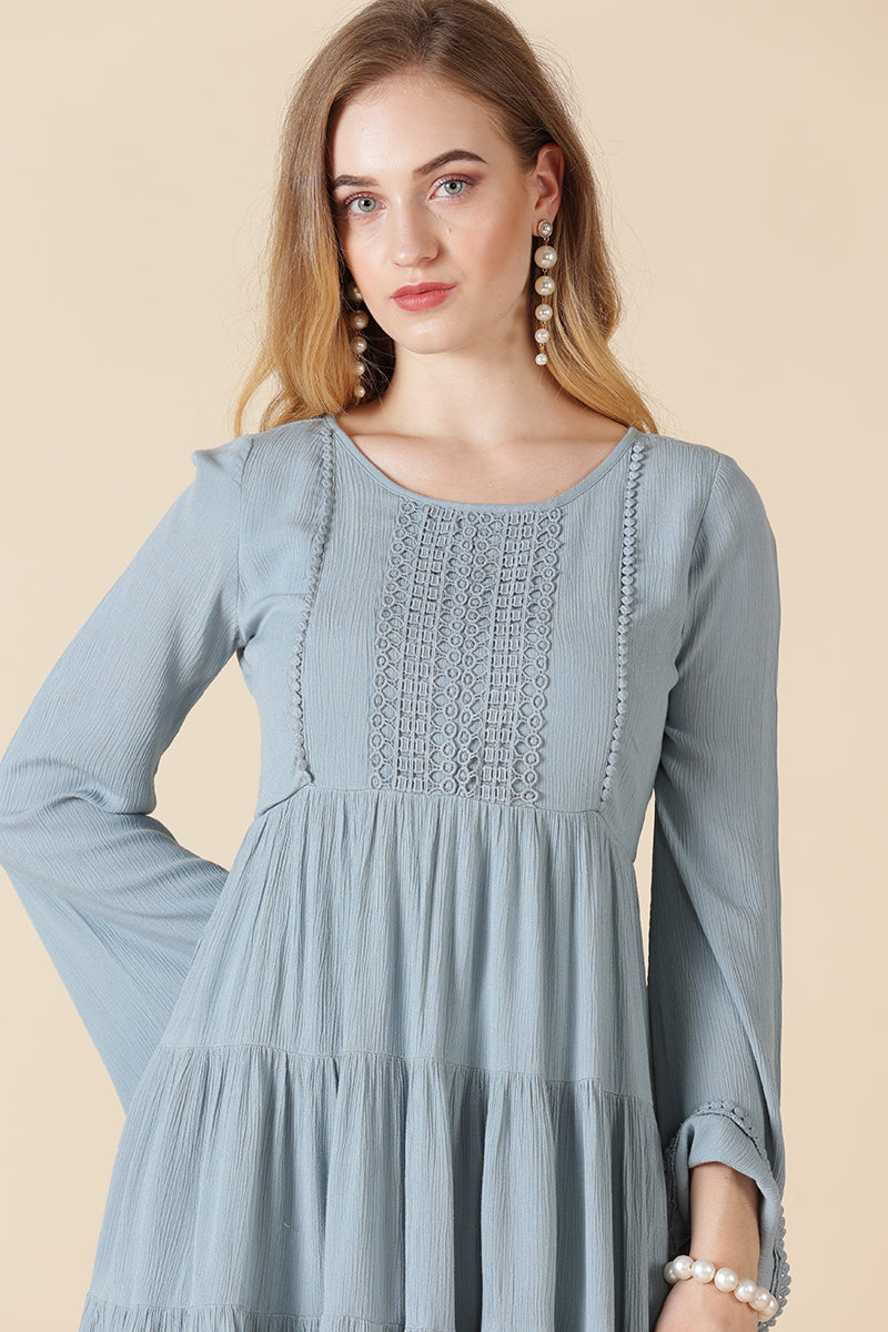Gipsy Sage Poly Crepe Dress