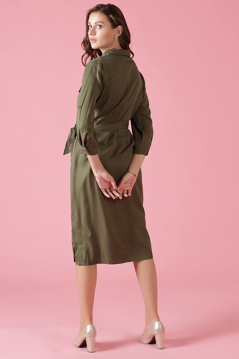 Gipsy Olive Cotton Dress