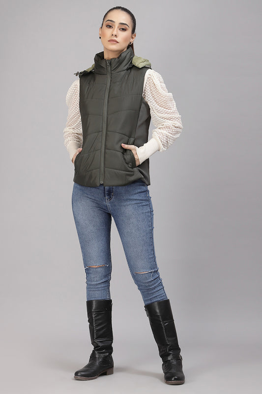 Gipsy Olive Polyester Jacket