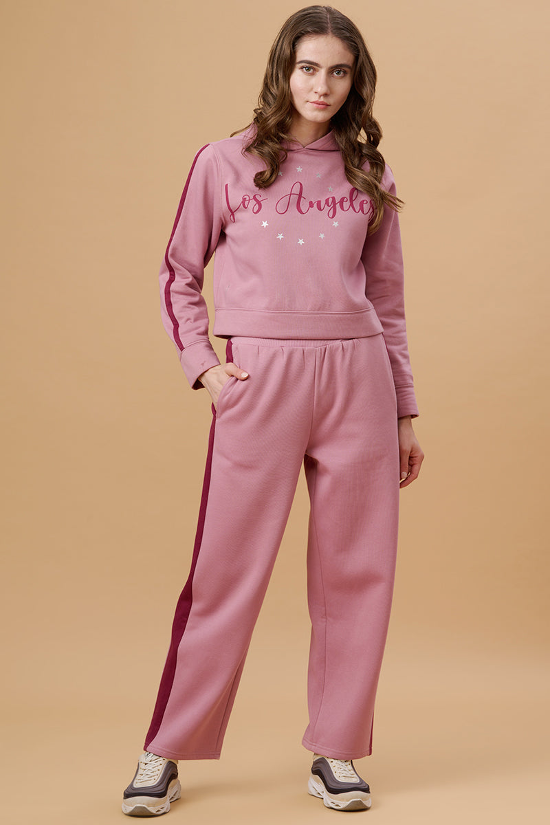 Gipsy Dusky Pink Cotton Blend Co-Ord Pant