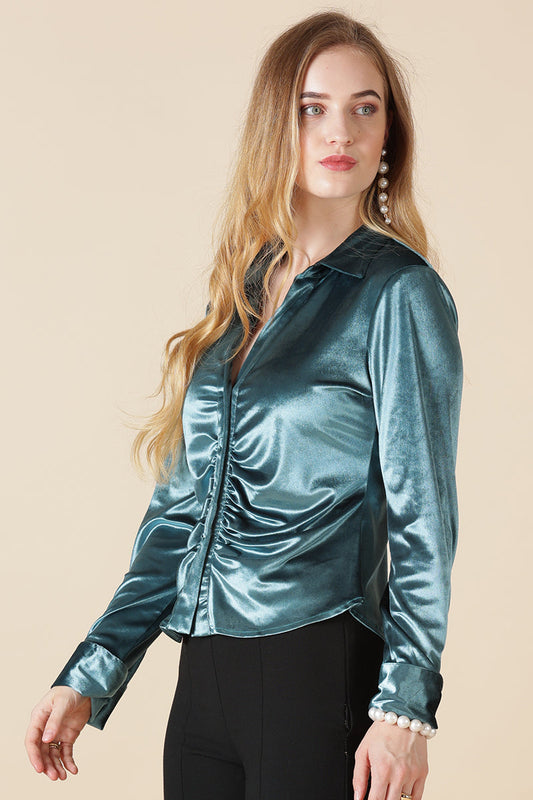 Gipsy Turque/Green Polyester Shirt