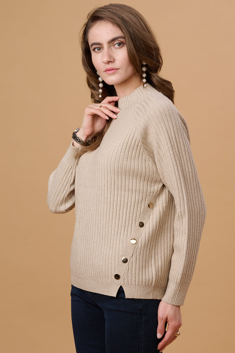 Gipsy Beige Acrylic Sweater