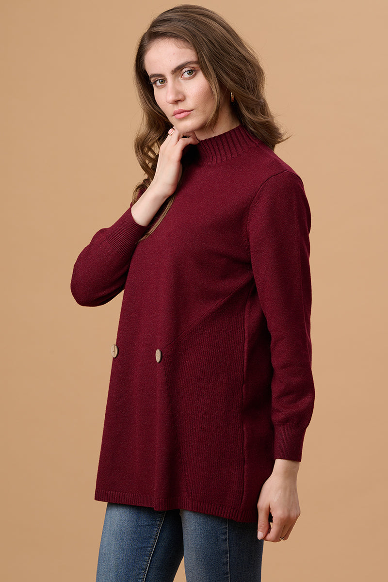 Gipsy Wine Acrylic Sweater