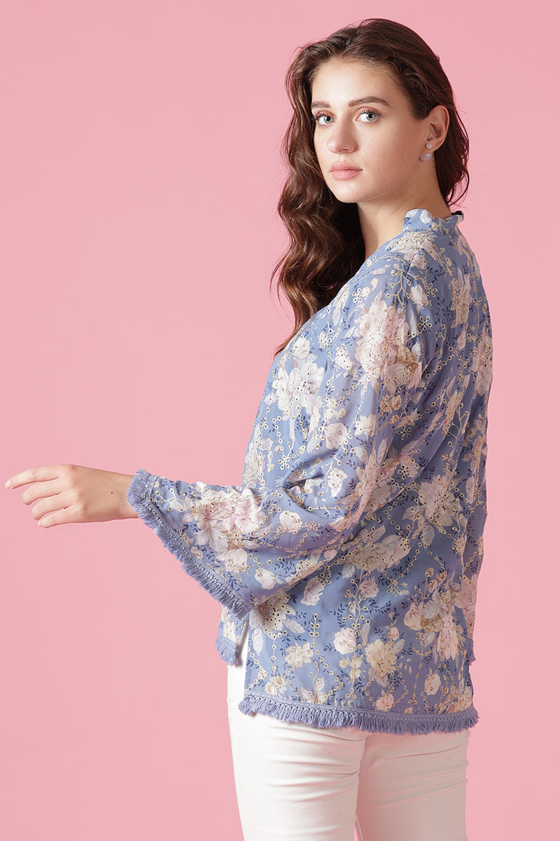 Gipsy Blue Georgette Tunic