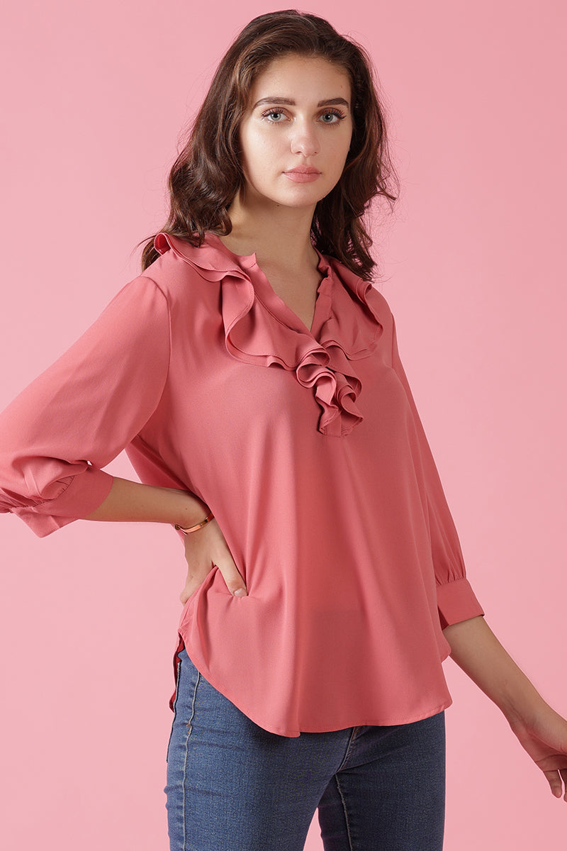 Gipsy Dusky Pink Georgette Tunic