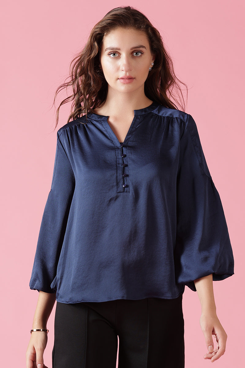 Gipsy Navy Georgette Tunic
