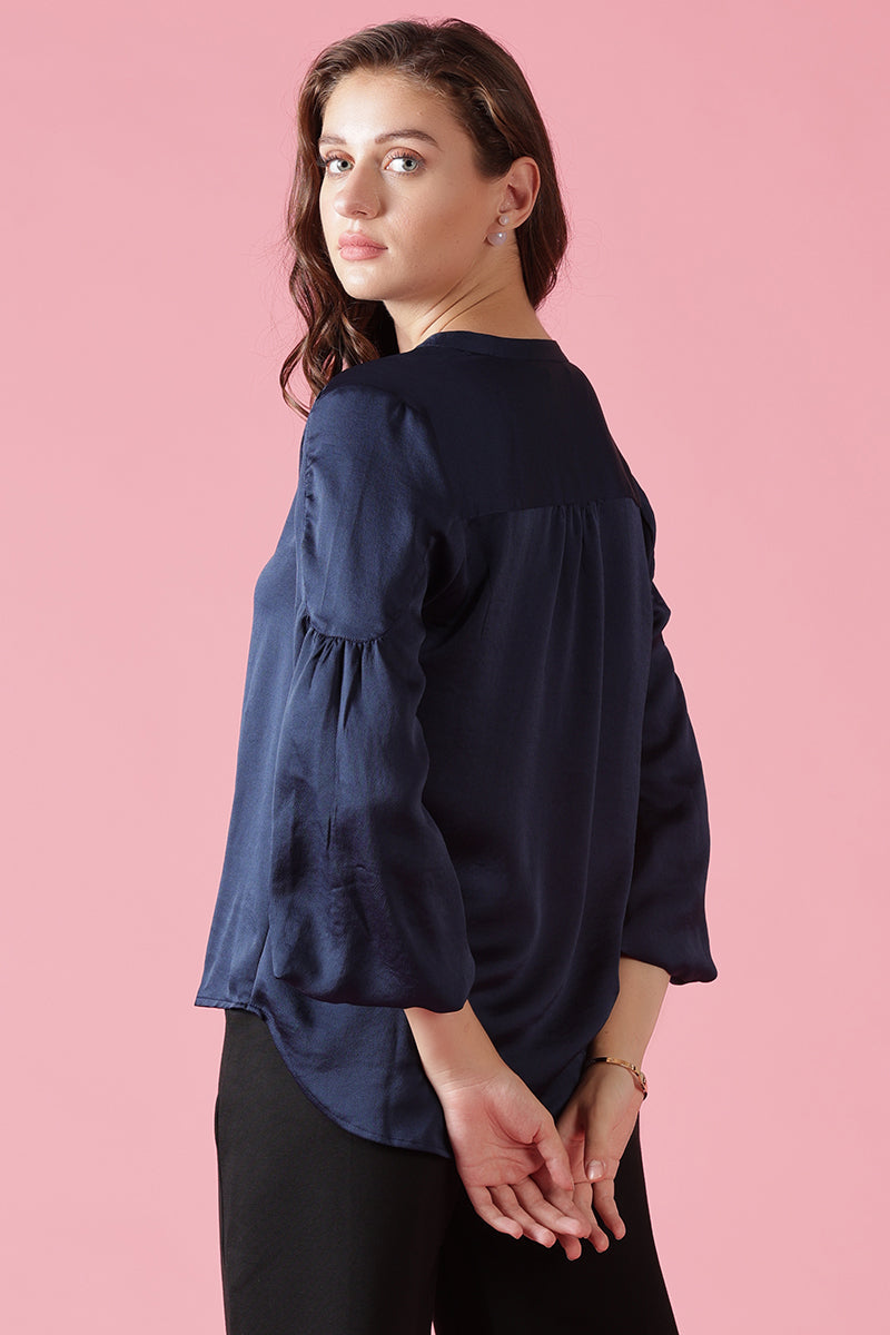 Gipsy Navy Georgette Tunic