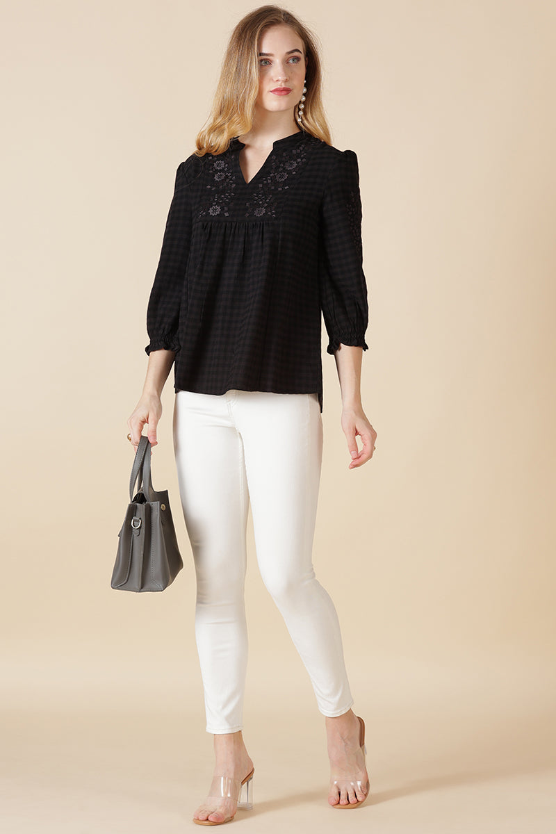 Gipsy Black Cotton Tunic