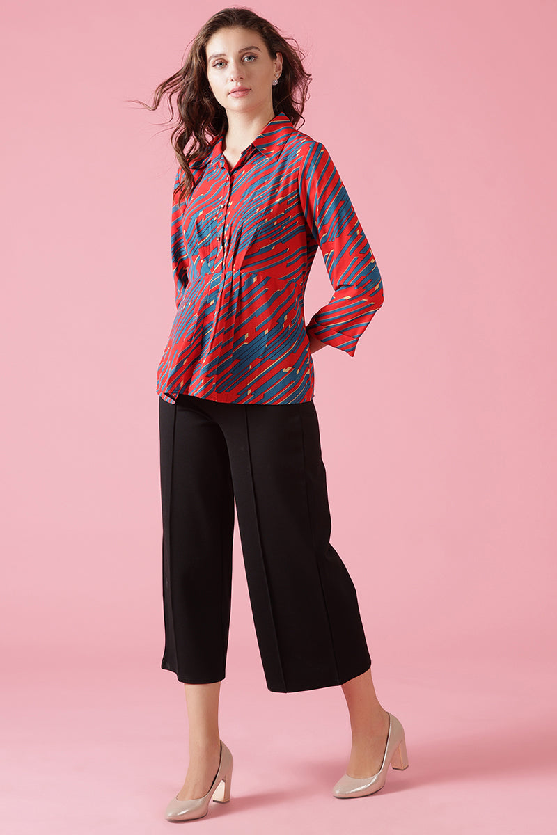 Gipsy Red Georgette Tunic