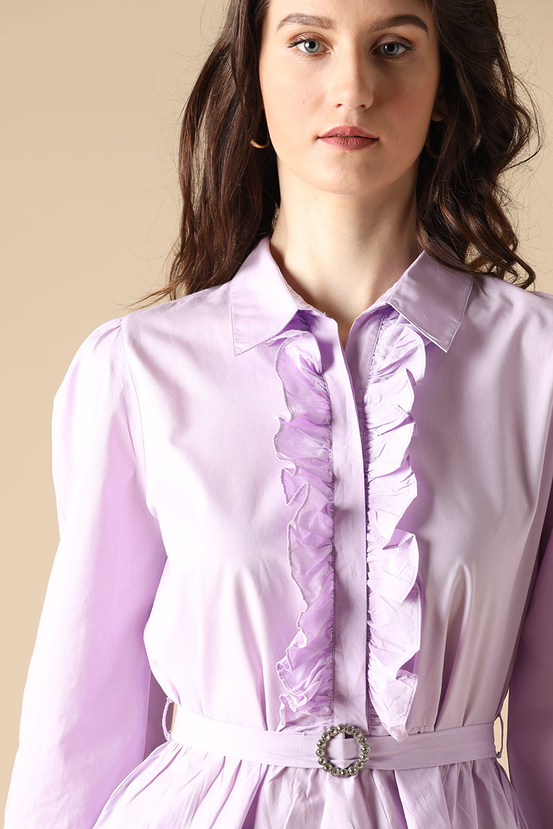 Gipsy Lilac Fashion Cotton Blouse