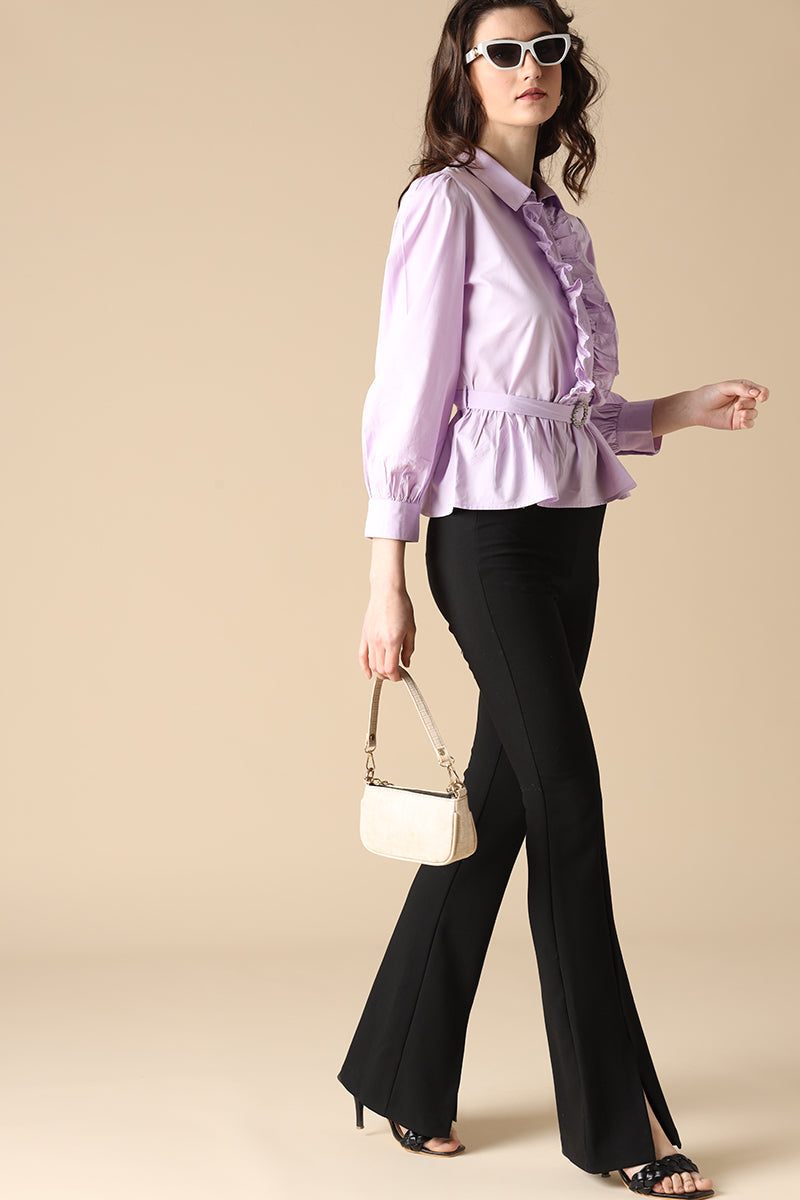 Gipsy Lilac Fashion Cotton Blouse