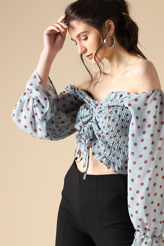 Gipsy Sage Fashion Georgette Crop Top