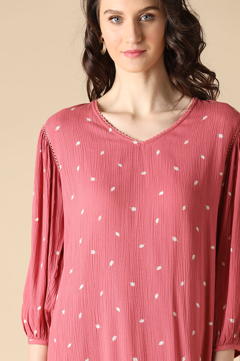 Gipsy Peach Fashion Rayon Crepe Dresses