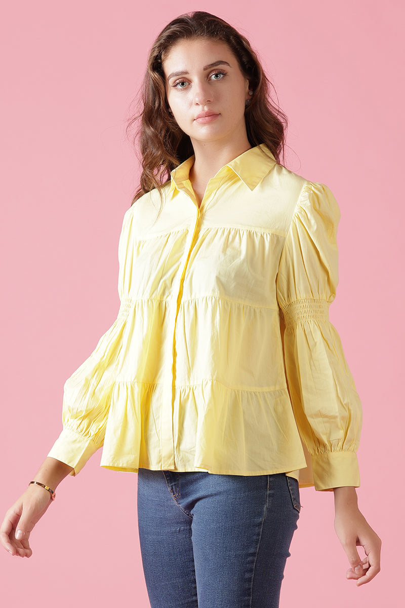 Gipsy Yellow Cotton Shirt