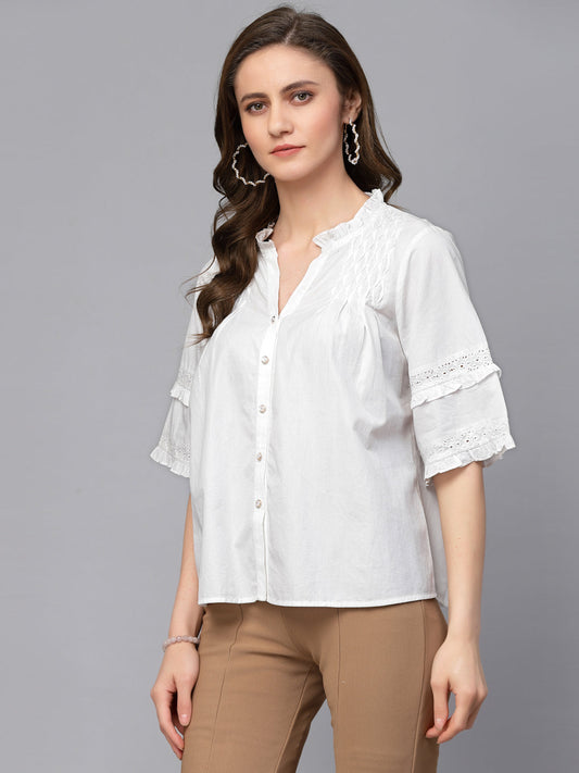 Gipsy White Cotton Blouse