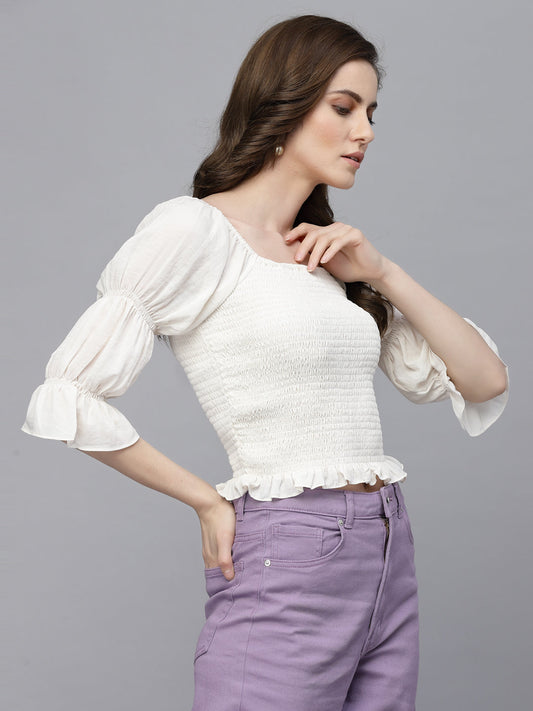 Gipsy Cream Georgette Blouse