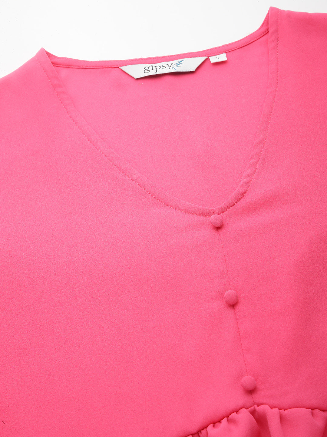 Gipsy Fuchsia Georgette Blouse