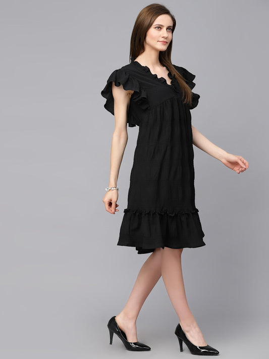 Gipsy Black Polyster Dress