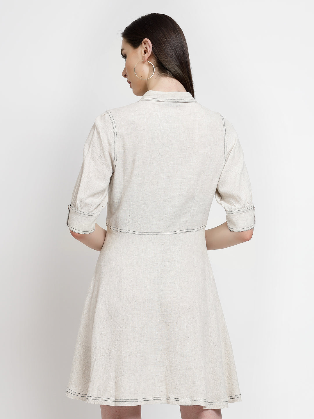Gipsy White Linen Dress