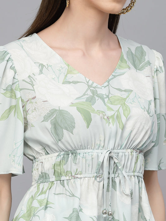 Gipsy Green Georgette Co-Ord Top