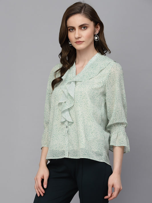 Gipsy Lime Green Georgette Tunic