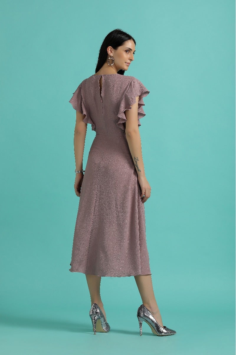 Versatile Lurex Midi Dress