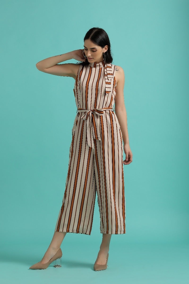 Glam Up Striped Jumpsuit
