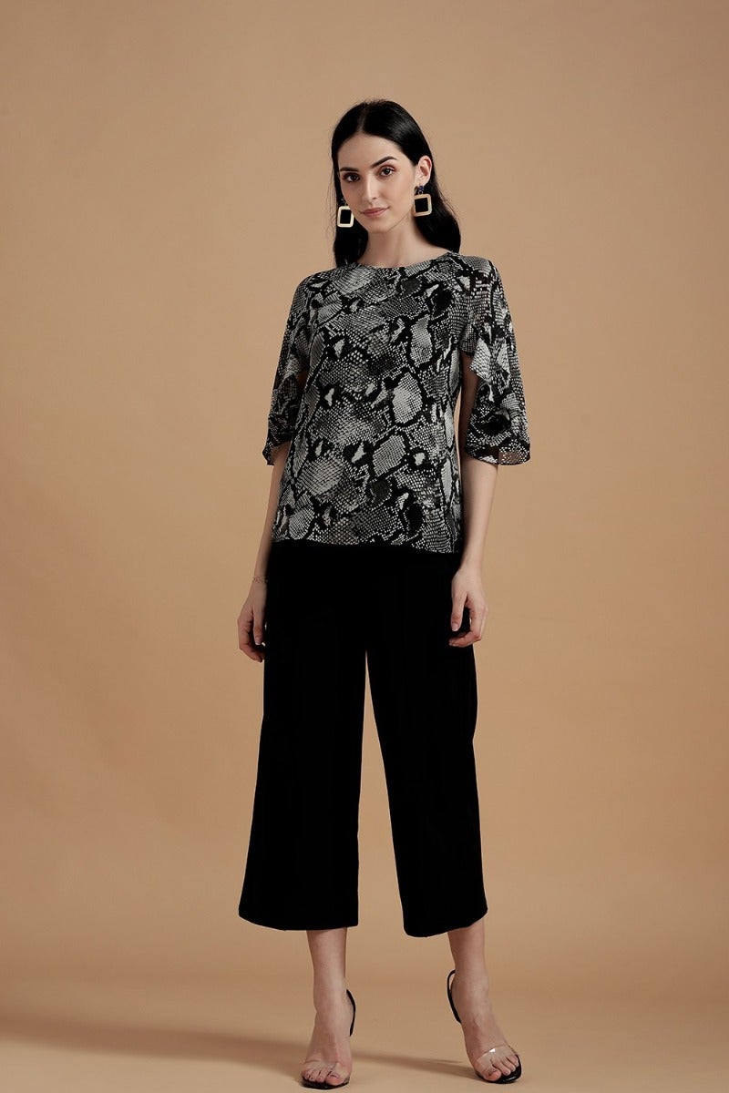 Majestic Animal Print Top