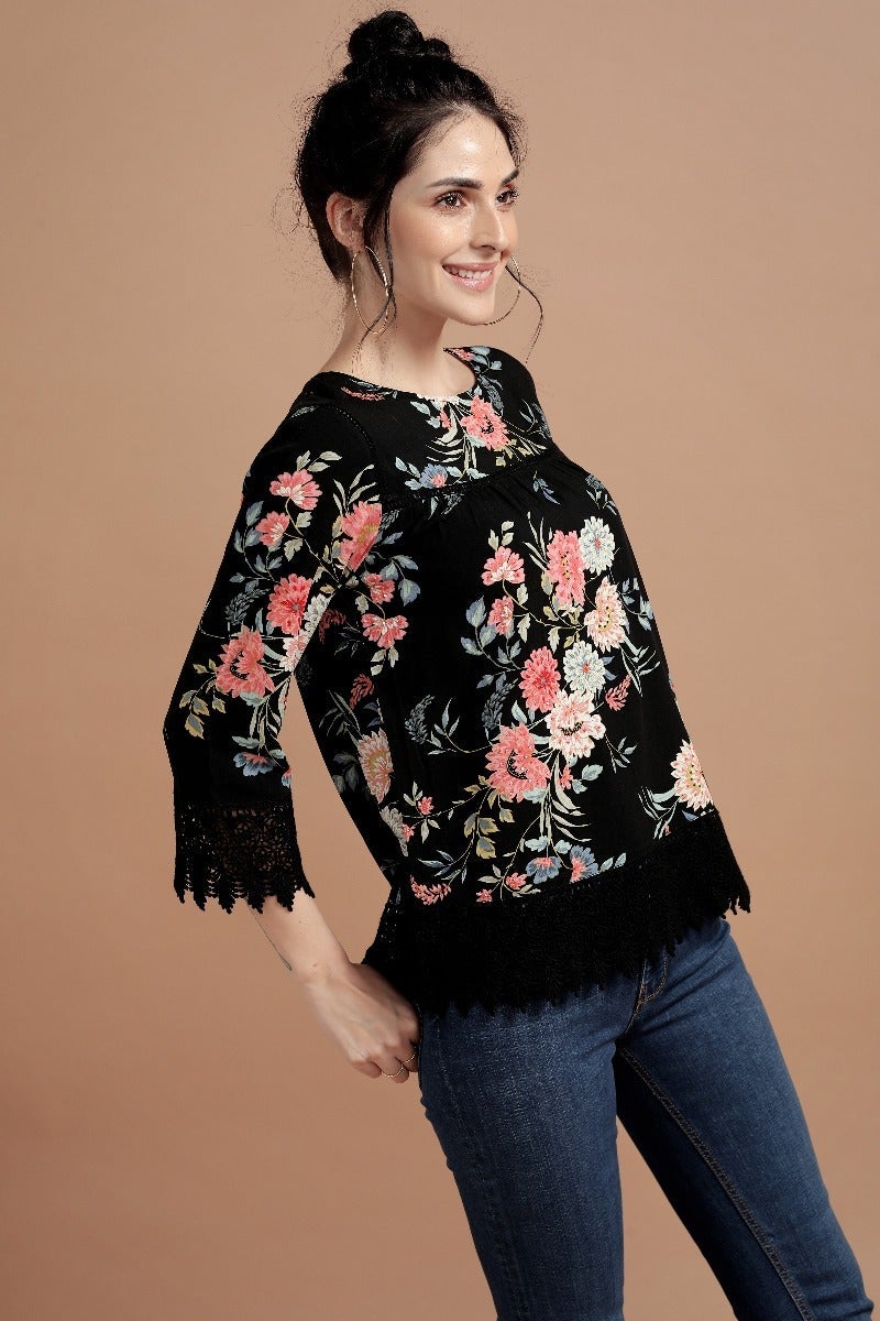 Spectacular Floral Lace Top