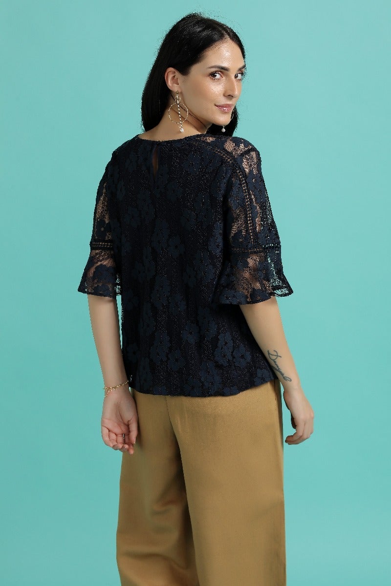 Classy Sheer Lace Top