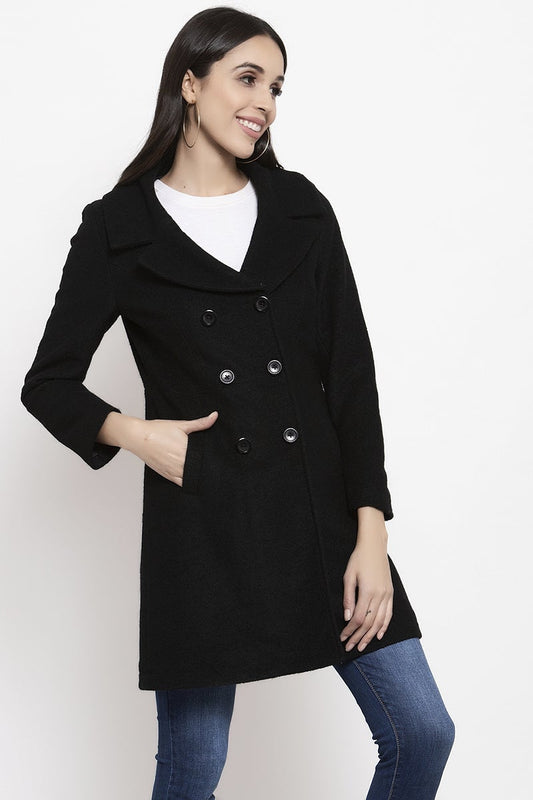 Gipsy Black Solid Polyester Jacket