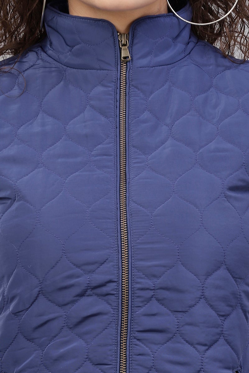Gipsy Navy Blue Polyester Jacket