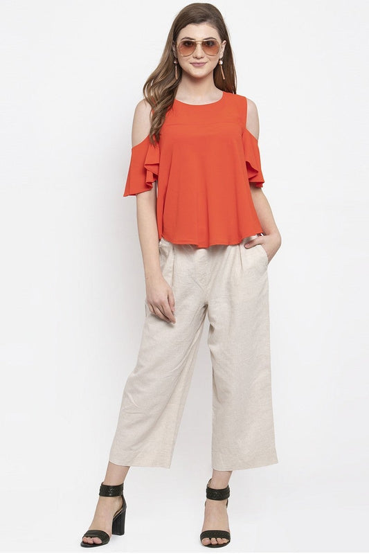 Gipsy Women Casual Off Shoulder Red Blouse
