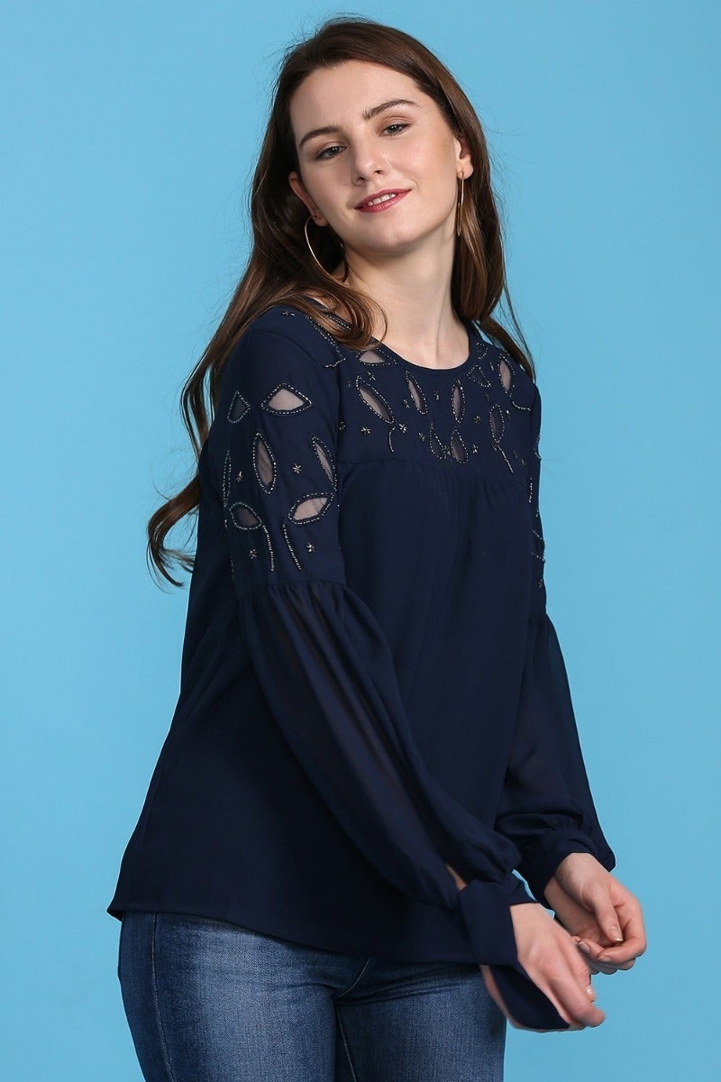 Electric Navy Blue Top