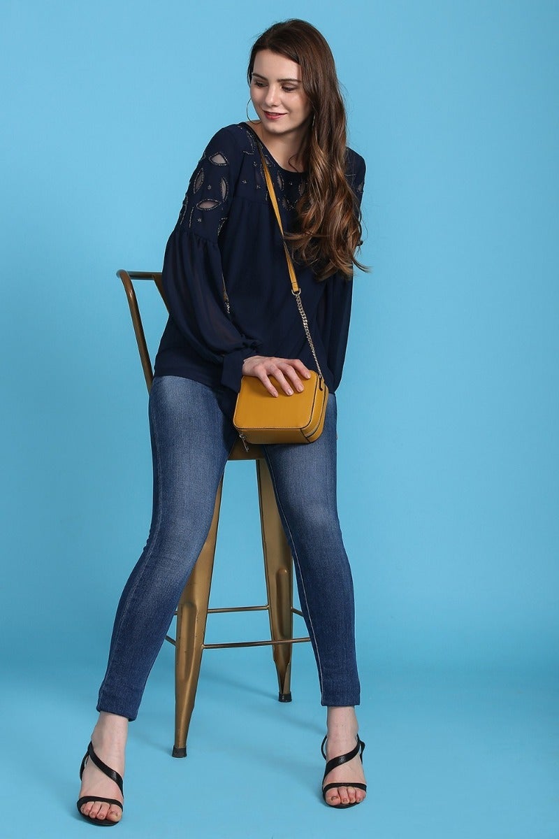 Electric Navy Blue Top