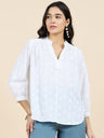 Gipsy White Embroidery Cotton Tunic