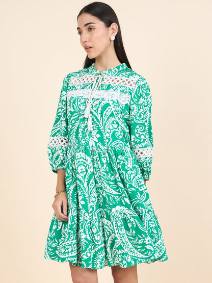 Gipsy Stylish Women Dress Summer  Collection Green