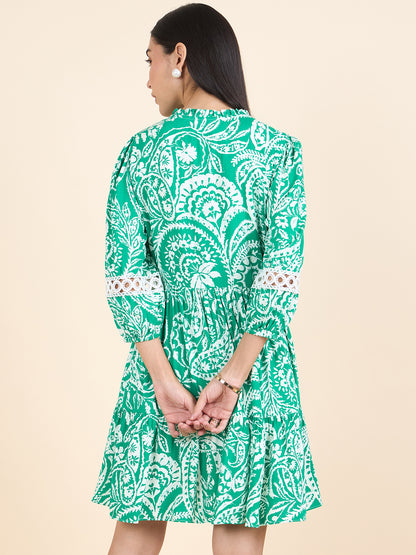 Gipsy Stylish Women Dress Summer  Collection Green