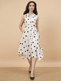 Gipsy White & Black Printed Dress
