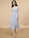 Blue Stripe Rayon Dress